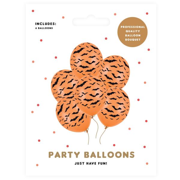 Latexballonger Fladdermöss Pastellorange