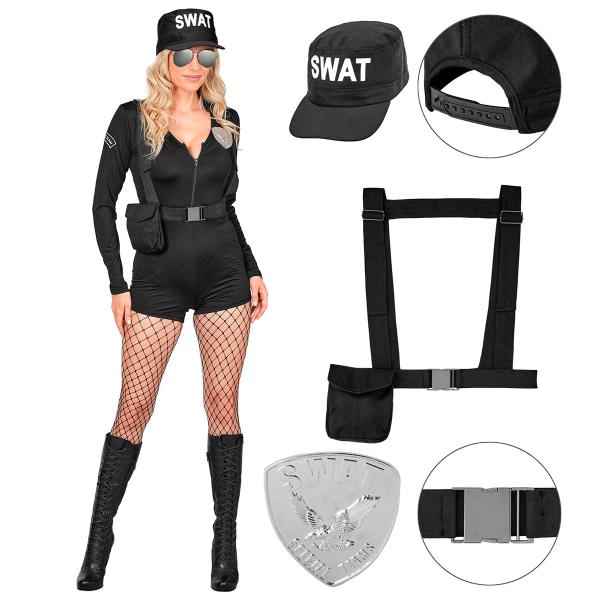Maskeraddräkt SWAT Svart
