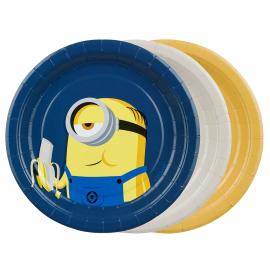 Minions Pappersassietter 18 cm 6-pack