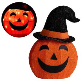Dekoration LED Pumpa med H&auml;xhatt