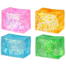 Squeeze Glittrigt Block Leksak 5 cm