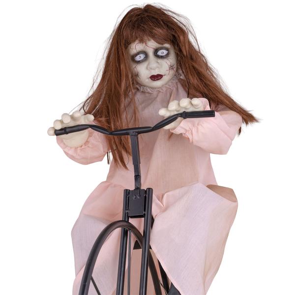 Animerad Flicka på Höghjuling Prop