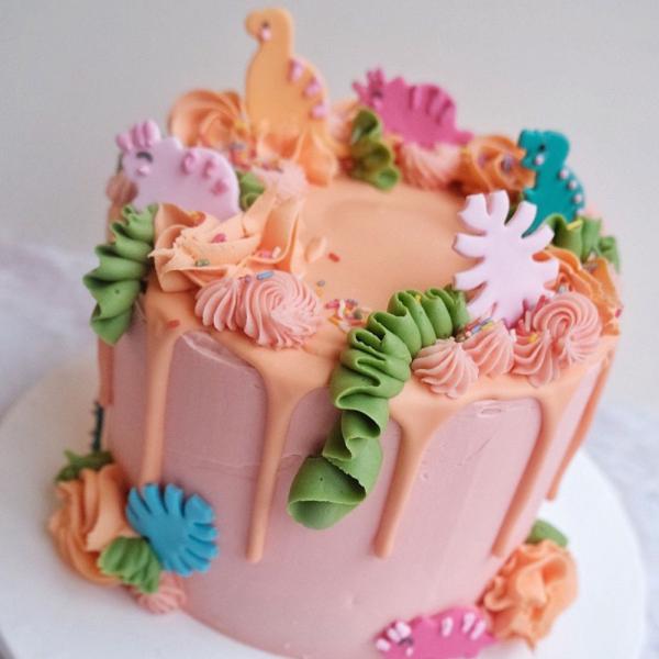 Sockerdekoration Dinosaurier Djungel