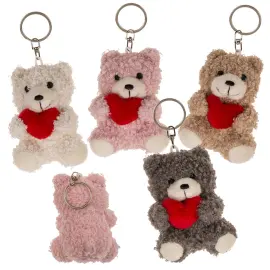 Nyckelring Nalle med Hj&auml;rta