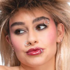 Fejk Piercingar Silver 8-pack