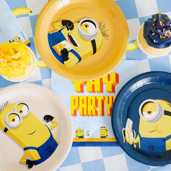Minions Pappersassietter 18 cm 6-pack