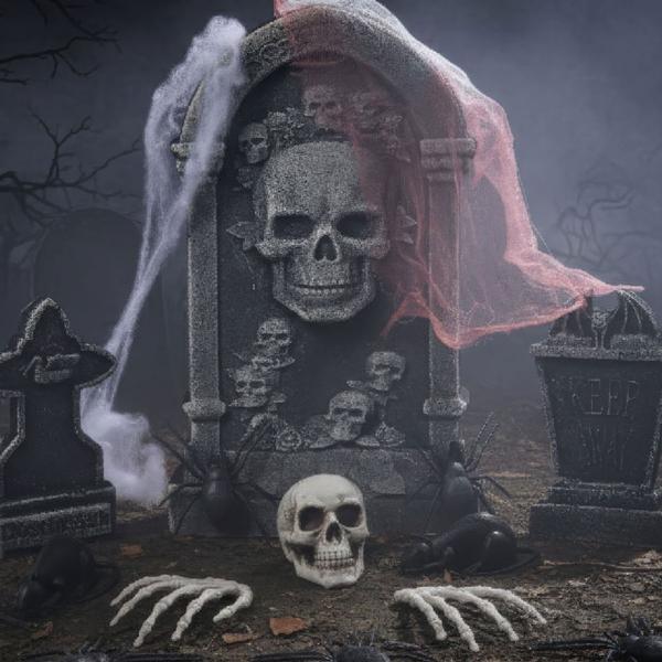 Dekorationsset Kyrkogård Halloween