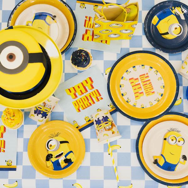 Minions Pappersassietter 18 cm 6-pack