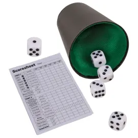 Yatzyspel Set med Kopp