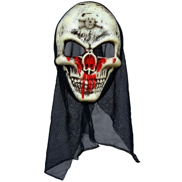 Skelettmask med Huva