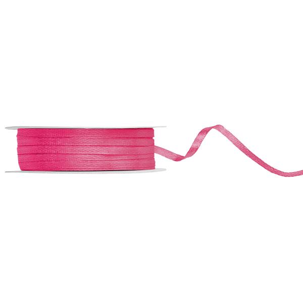 Satinband Mörkrosa 3 mm