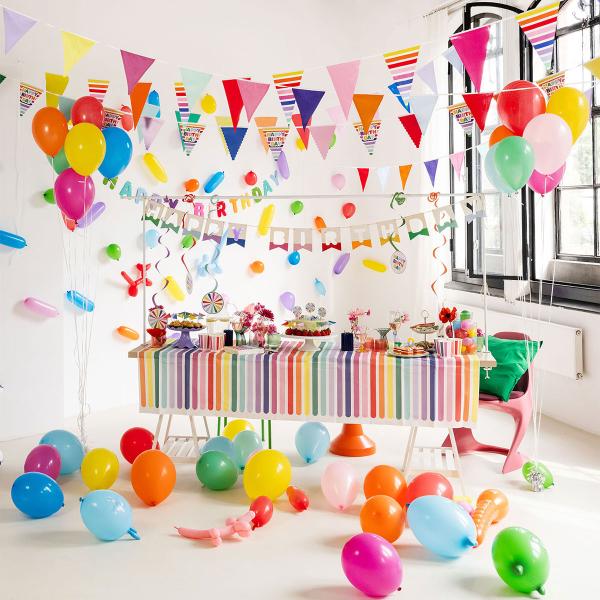 Bokstavsgirlang Happy Birthday i Filt 4 m