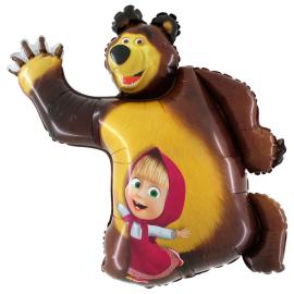Masha och Björnen Folieballong