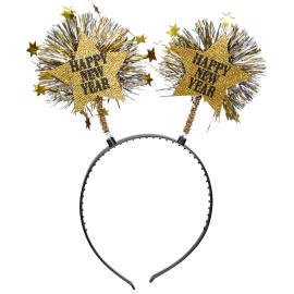 Happy New Year Diadem med Guldstj&auml;rnor