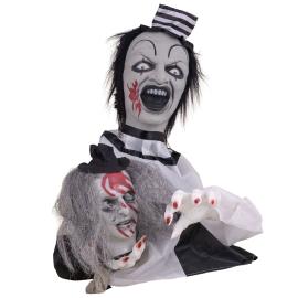 Animerad Bordsdekoration Clown med Huvud