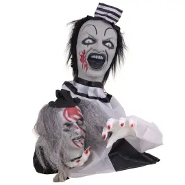 Animerad Bordsdekoration Clown med Huvud
