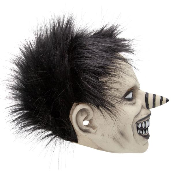 Latexmask Leende Clown med Hår