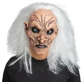 Latexmask med Hår Demon