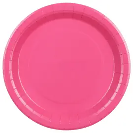 Papperstallrikar M&ouml;rkrosa