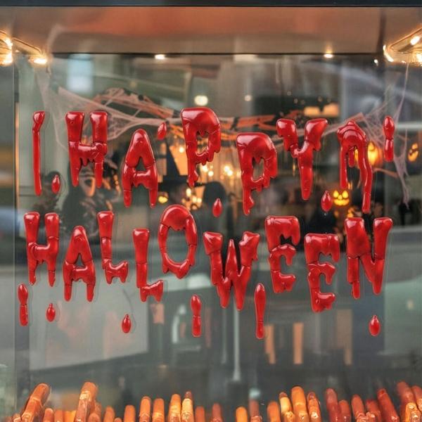 Gel Fönsterdekoration Happy Halloween