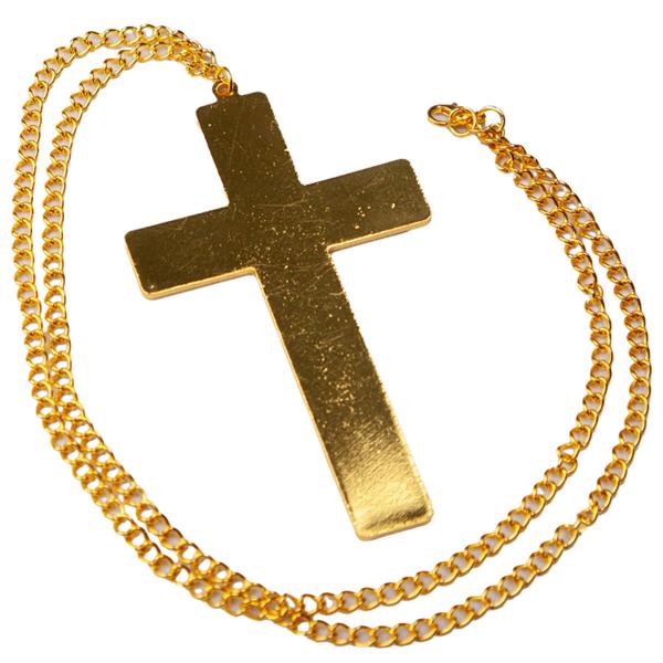 Guld Halsband med Kors
