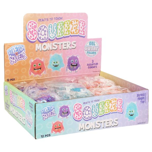 Squeeze Glittrigt Monster Leksak 7,5 cm