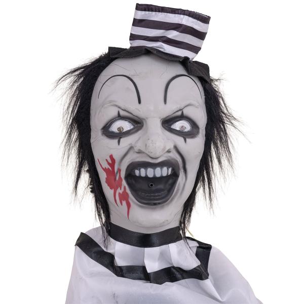 Animerad Bordsdekoration Clown med Huvud