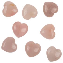 Rosenkvarts Hj&auml;rta 2,5 cm