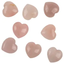 Rosenkvarts Hj&auml;rta 2,5 cm