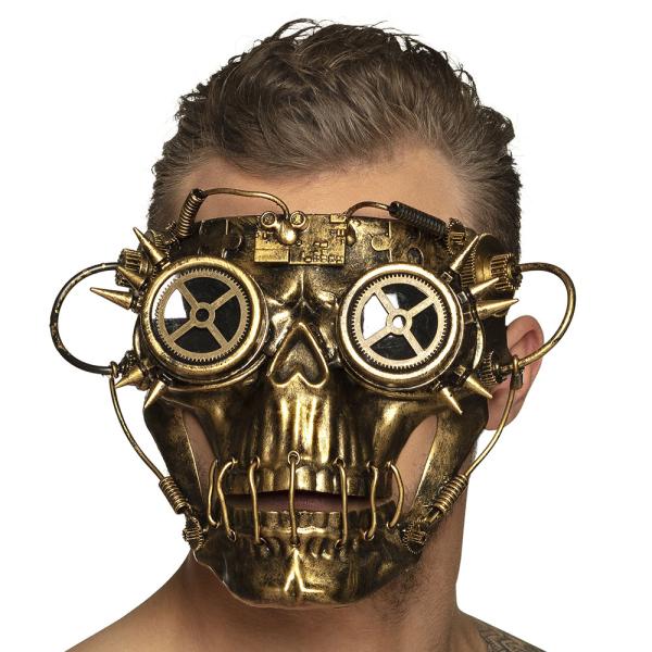 Steampunk Döskalle Maskeradmask