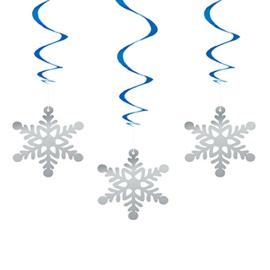 Hängande Dekorationer Snöflingor Virvlar
