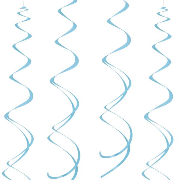 Hängande Dekorationer Swirls Blå