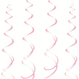 Hängande Dekorationer Swirls Rosa