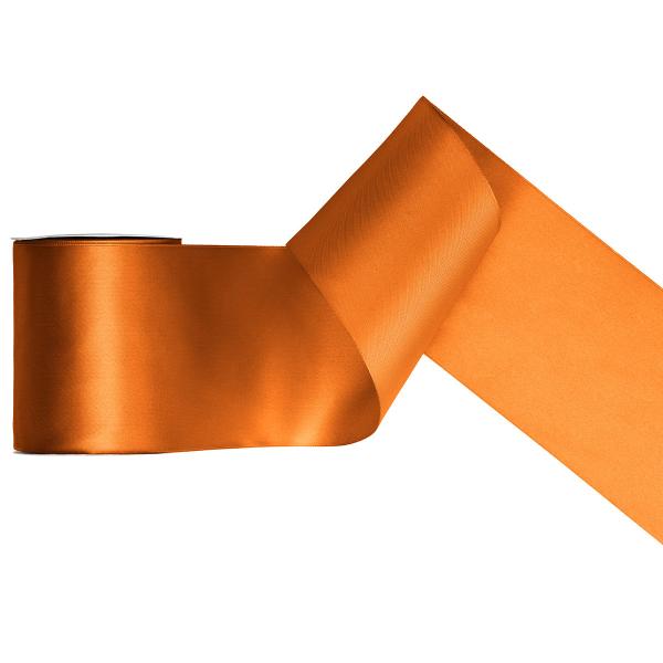 Satinband Rostorange 100 mm