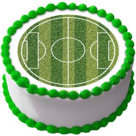 Tårtbild Fotbollsplan Liten