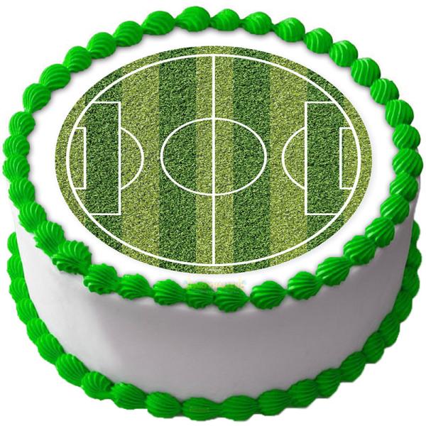 Tårtbild Fotbollsplan Liten