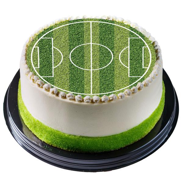 Tårtbild Fotbollsplan Liten