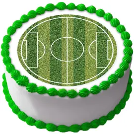 Tårtbild Fotbollsplan Liten