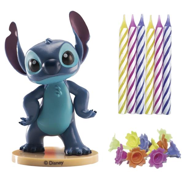 Stitch Tårtfigur med 10 Tårtljus