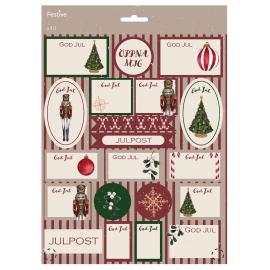 Juletiketter 40-pack