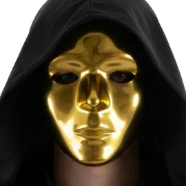 Ansiktsmask Metallic Guld
