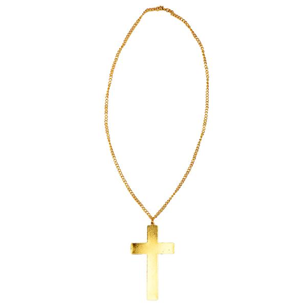 Guld Halsband med Kors