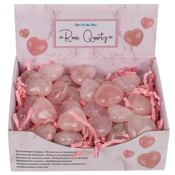 Rosenkvarts Hjärta 2,5 cm
