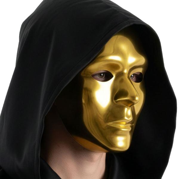 Ansiktsmask Metallic Guld