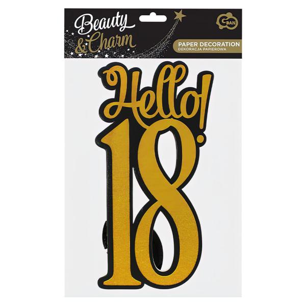 Hello 18 Bordsdekoration