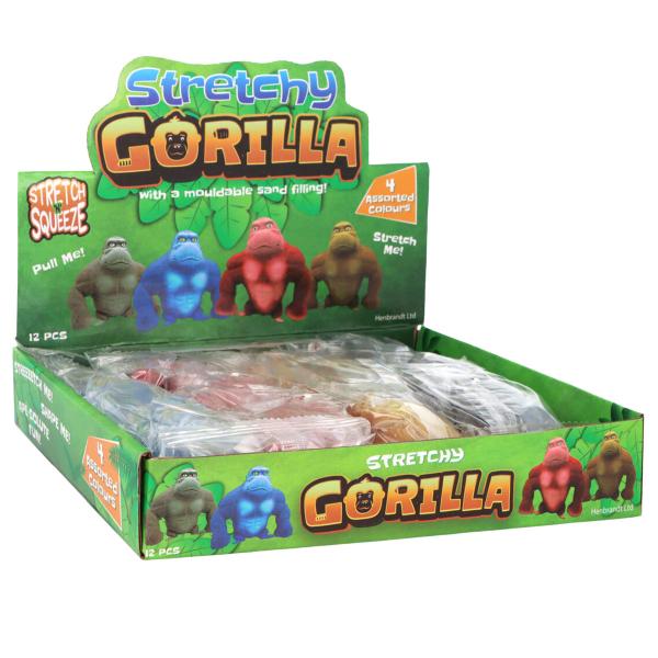 Stretchig Klämleksak Gorilla 7 cm