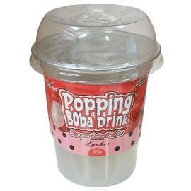 Litchidryck med Poppar Boba 350 ml