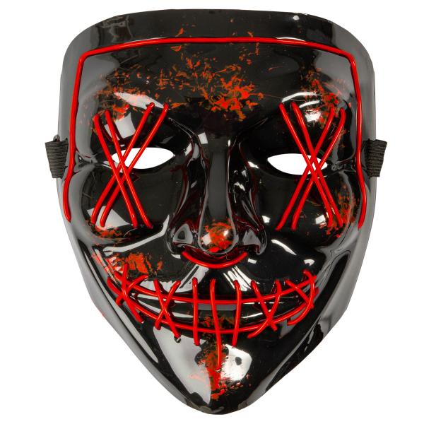 El Wire Purge LED Mask Röd