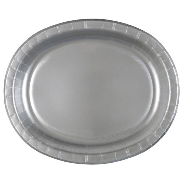 Serveringstallrikar Silver