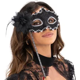 &Ouml;gonmask med Blomma & Pinne
